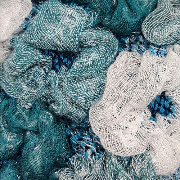 Blue & White  Long Scarf - Picture 11 of 12